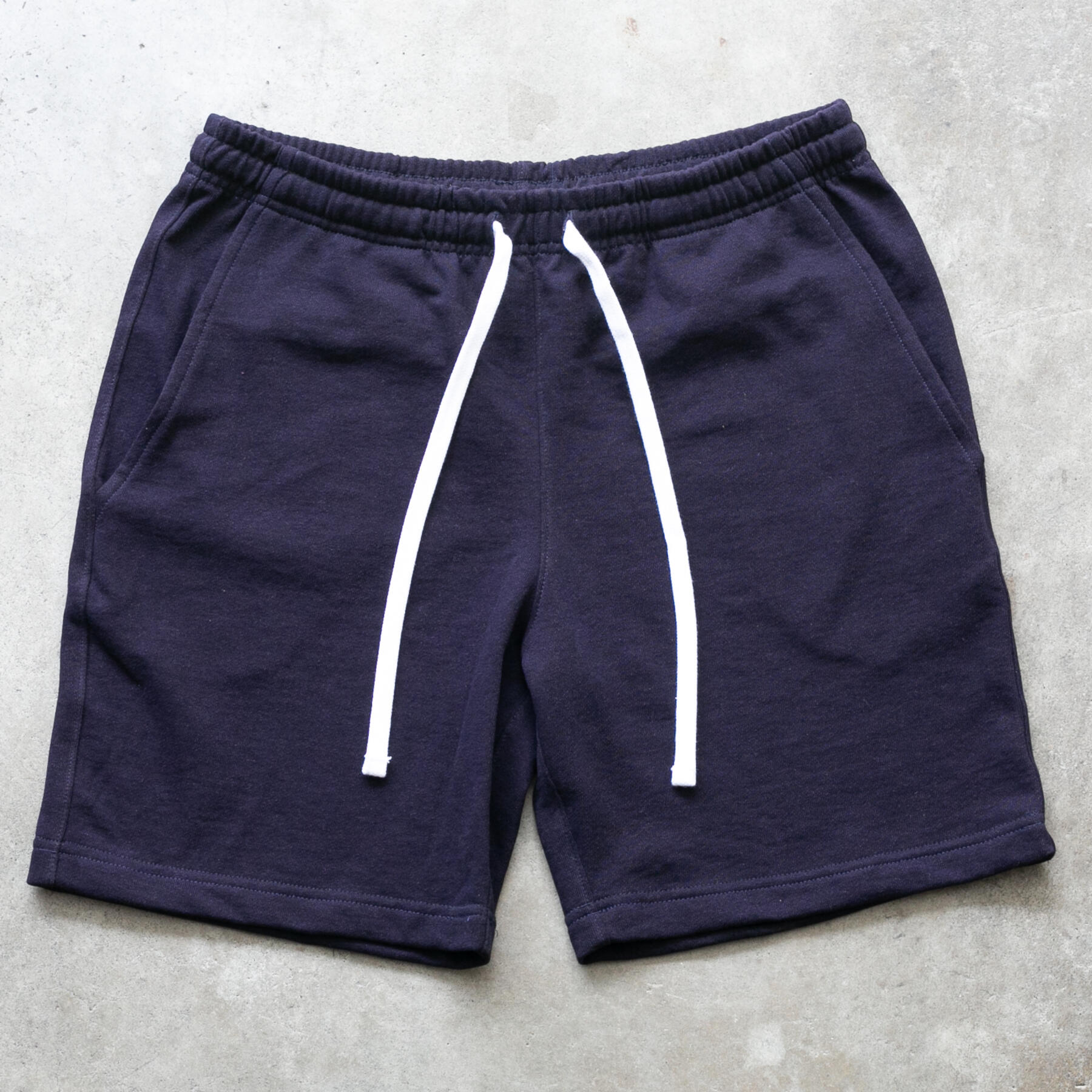 gustin overdye indigo dye sweatshorts collection