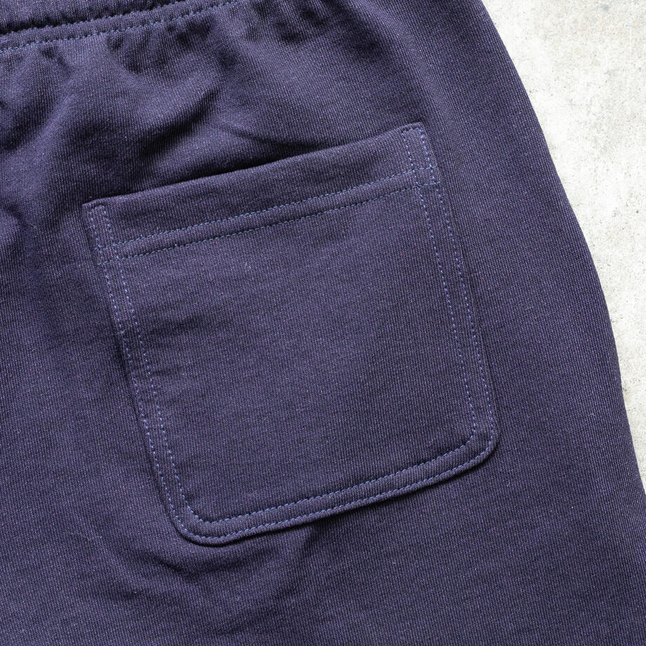 gustin overdye indigo dye sweatshorts collection
