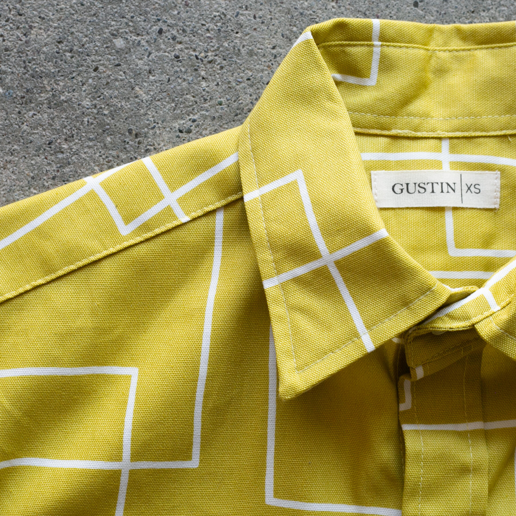 gustin #1296 midcentury maze - mustard