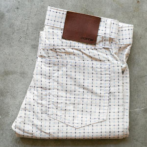 gustin #615 sashiko superlight selvedge - natural