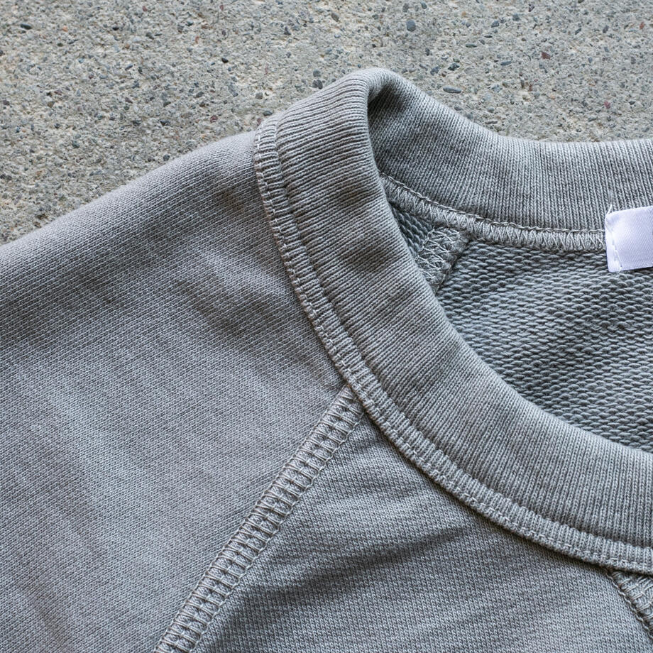 gustin short sleeve sweatshirt - green grey