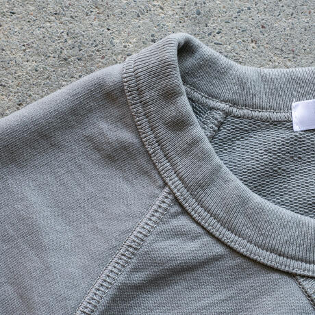 gustin short sleeve sweatshirt - green grey