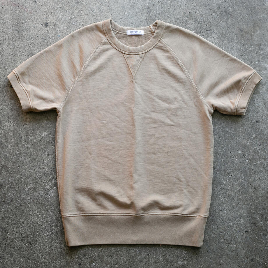 gustin short sleeve sweatshirt - british tan