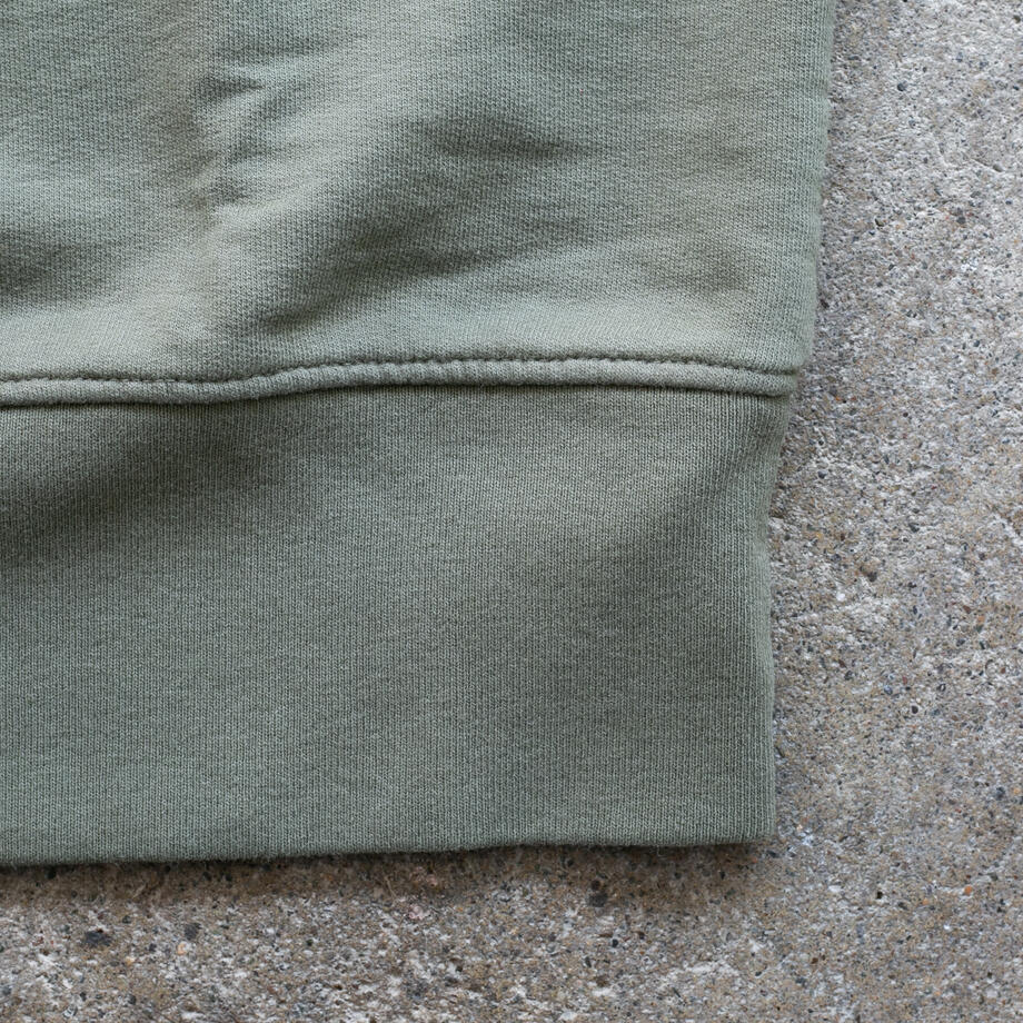 gustin short sleeve sweatshirt - vintage army
