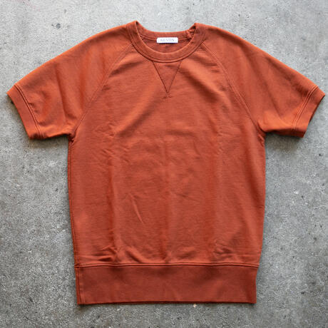 gustin short sleeve sweatshirt - burnt orange