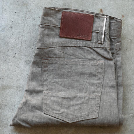 gustin #617 featherweight selvedge chambray - driftwood