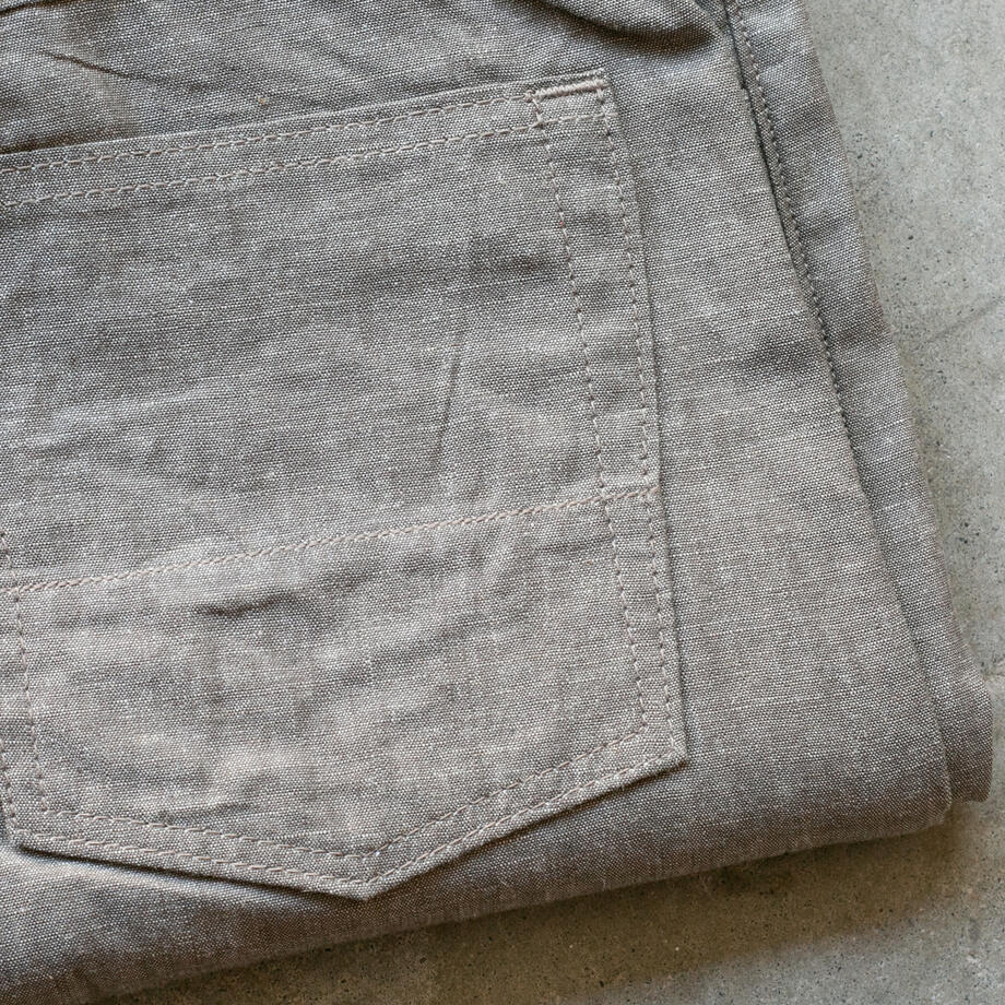 gustin #617 featherweight selvedge chambray - driftwood