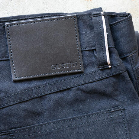 gustin #618 featherweight selvedge chambray - black x black