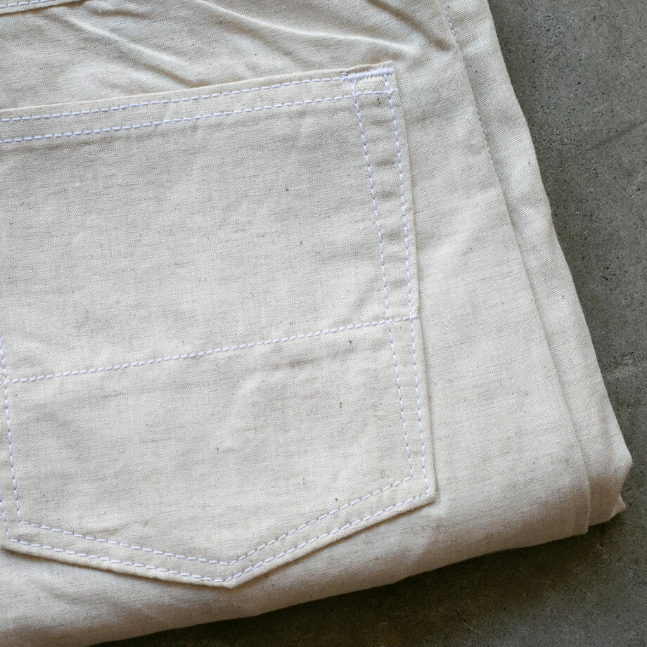 gustin #619 featherweight selvedge chambray - oatmeal