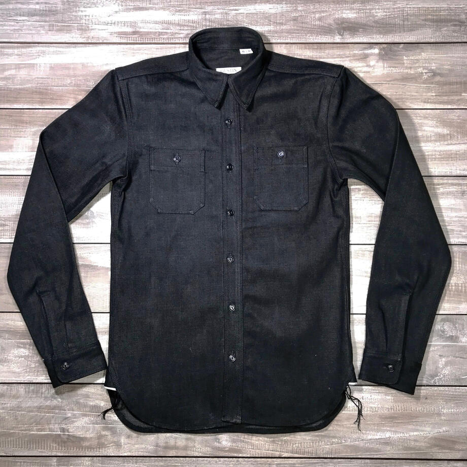 gustin #5 heavy black workshirt