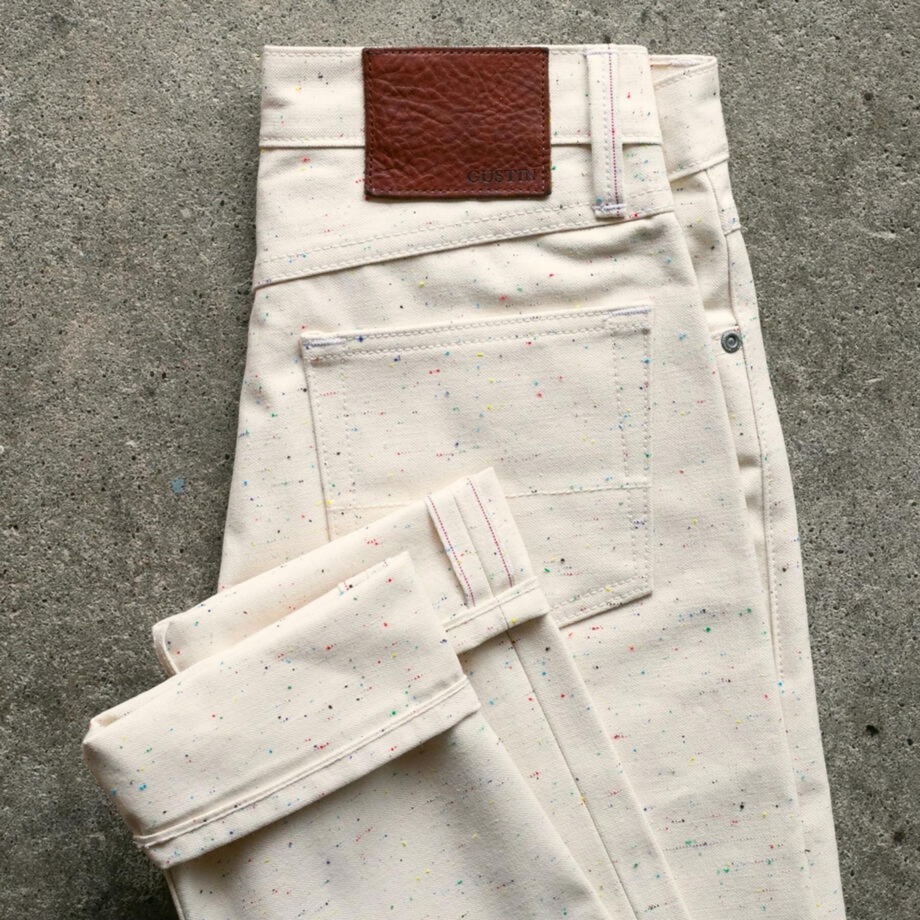 gustin #604 rainbow nep selvedge canvas