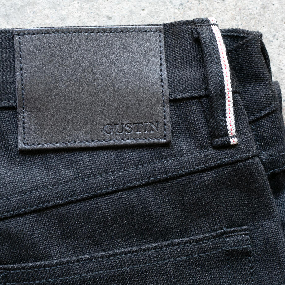 gustin #620 cone mills experimental selvedge - the black x black