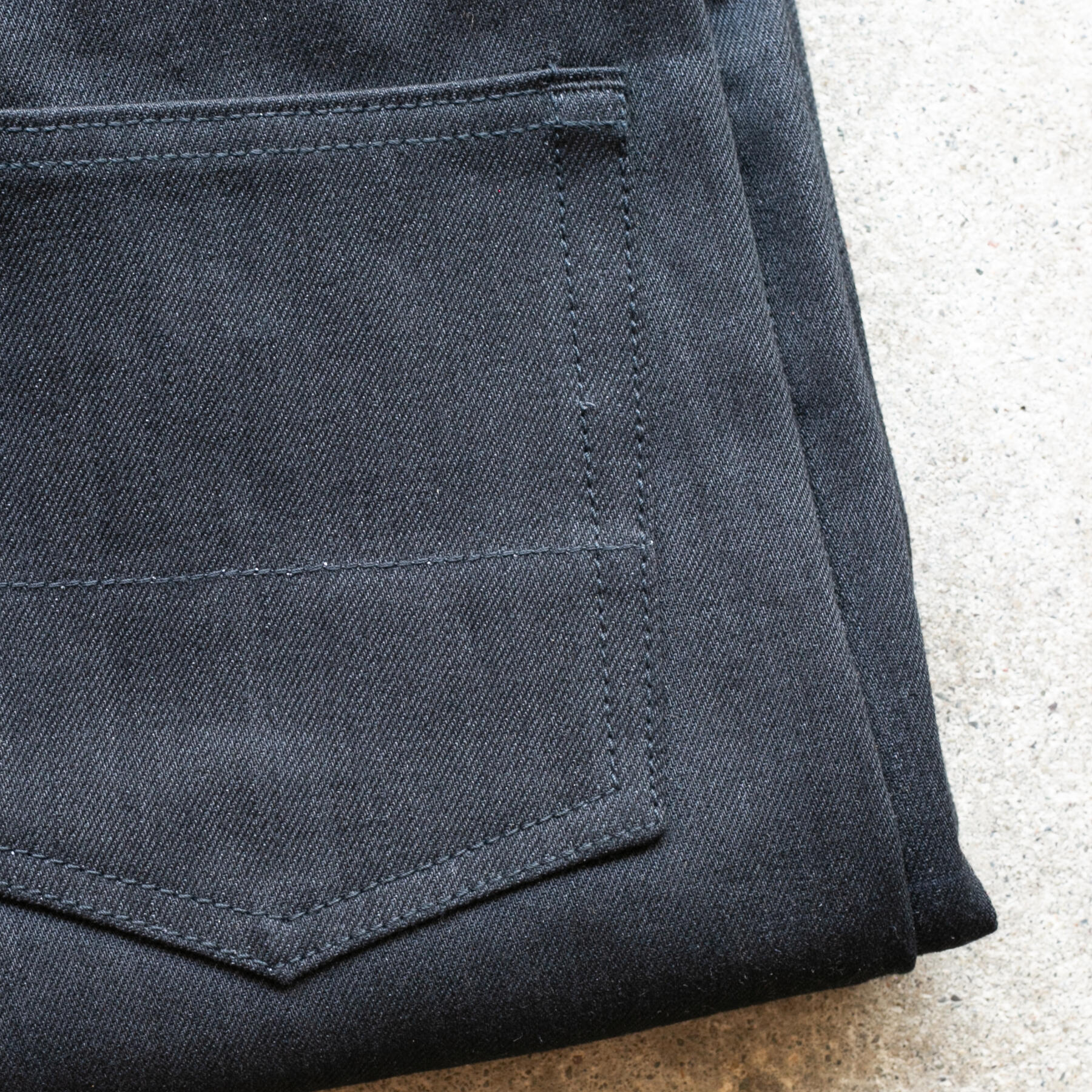 gustin #620 cone mills experimental selvedge - the black x black