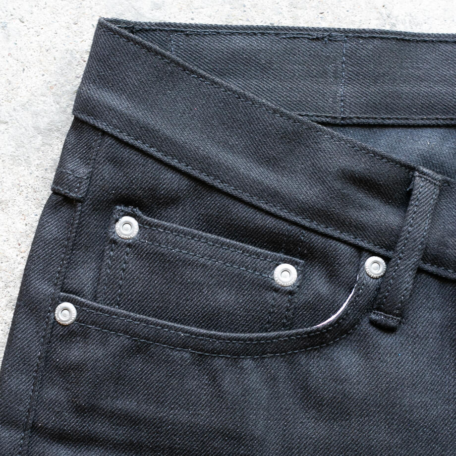 gustin #620 cone mills experimental selvedge - the black x black