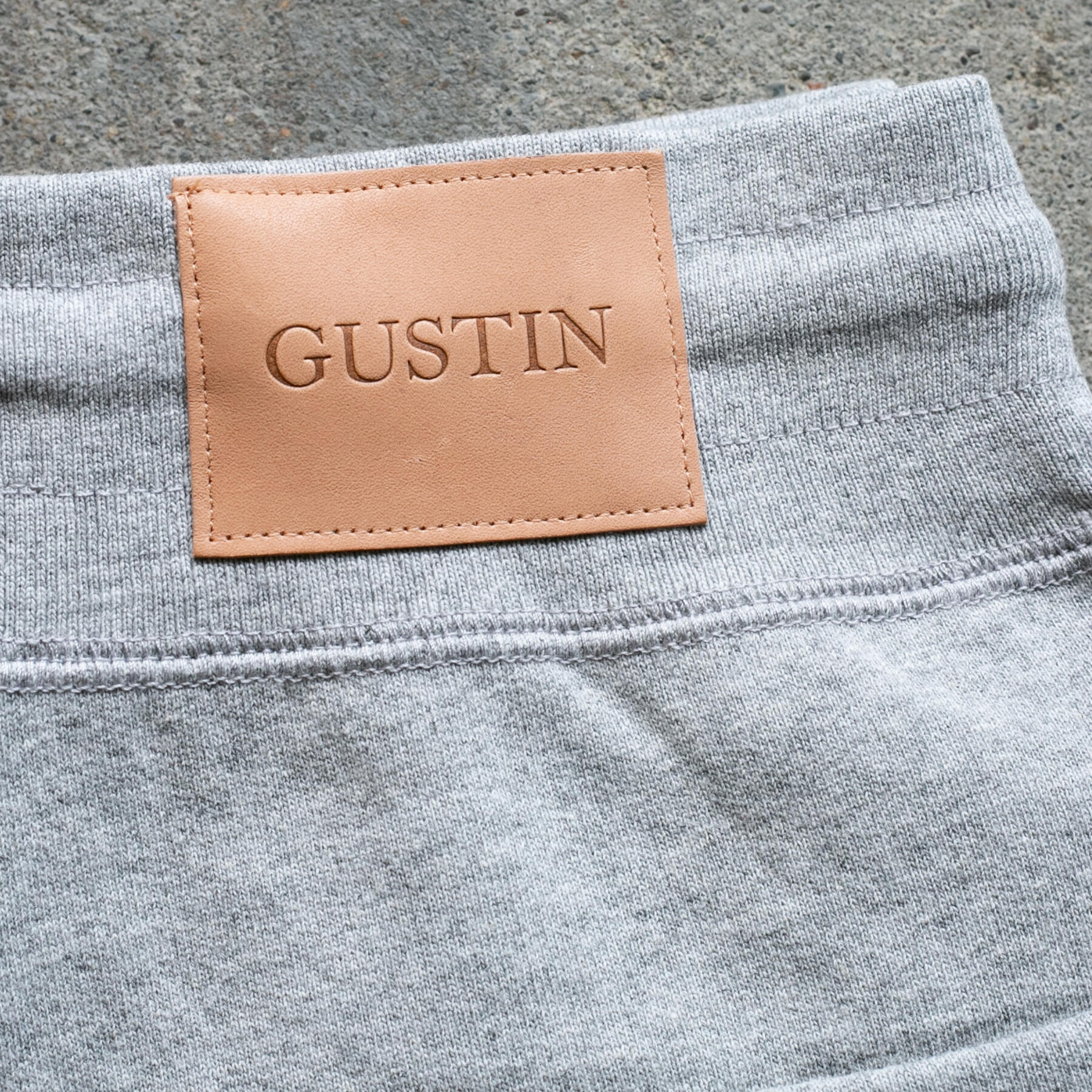 gustin vintage heavyweight sweatpants - heather grey