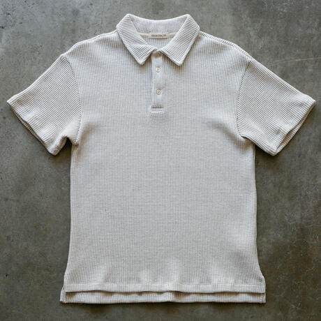 gustin japan monster waffle polo - natural