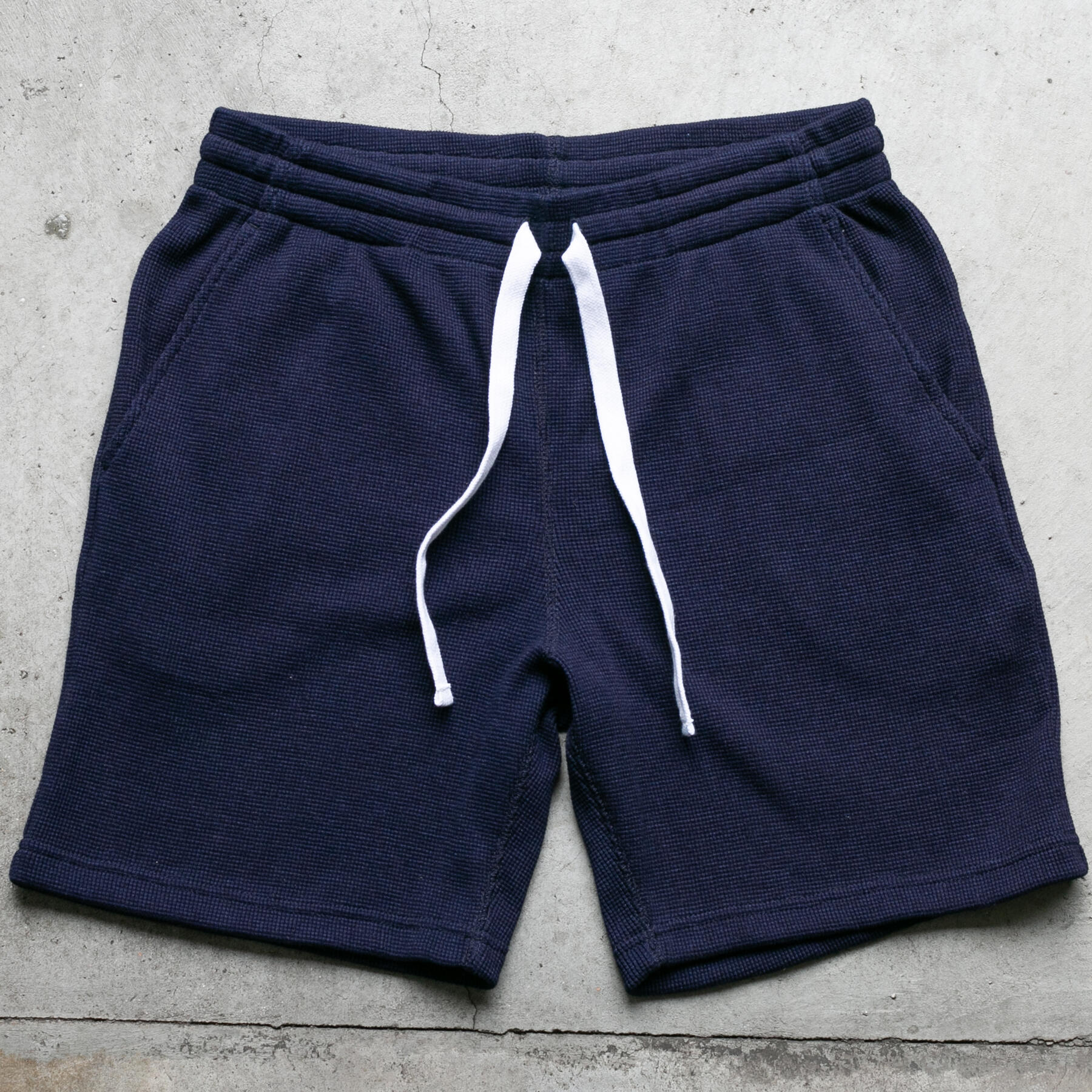 gustin indigo dyed waffle collection