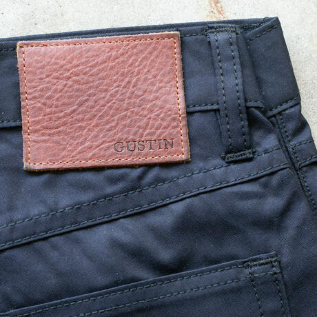 gustin #471 japan silk gaberdine 5 pocket - black