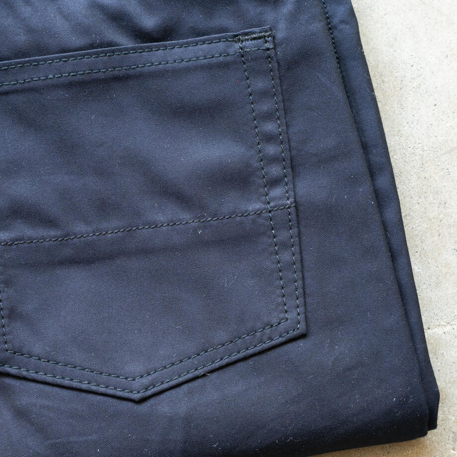 gustin #471 japan silk gaberdine 5 pocket - black