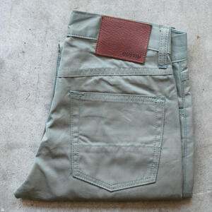 gustin #470 japan silk gaberdine 5 pocket - olive drab