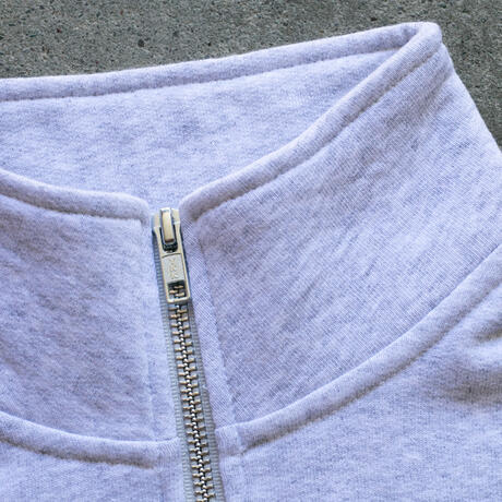 gustin vintage heavyweight quarter zip - smoke