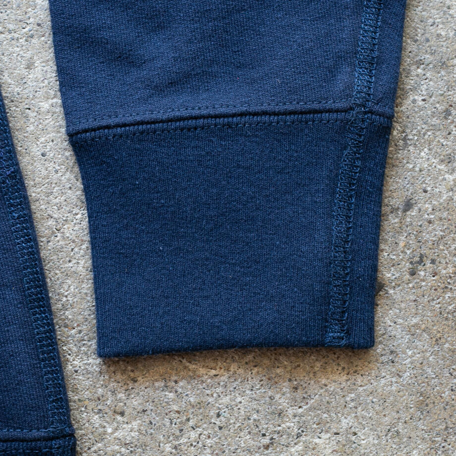 gustin vintage heavyweight quarter zip - navy
