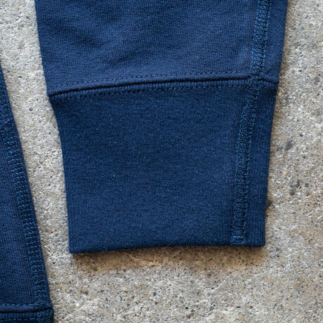 gustin vintage heavyweight quarter zip - navy