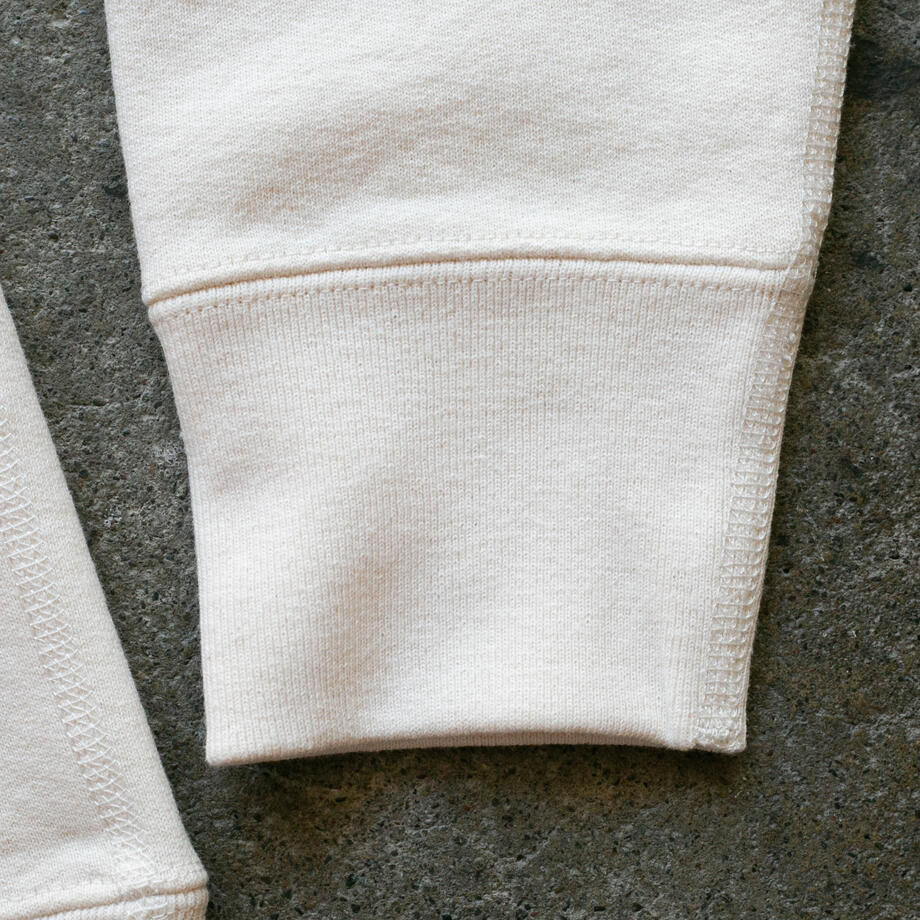 gustin vintage heavyweight quarter zip - natural