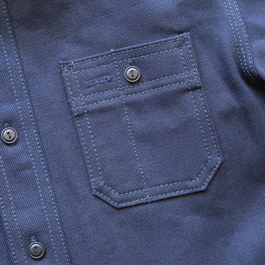 gustin #186 vidalia indigo x black workshirt