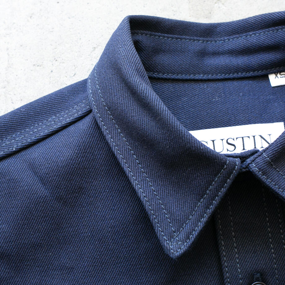 gustin #186 vidalia indigo x black workshirt