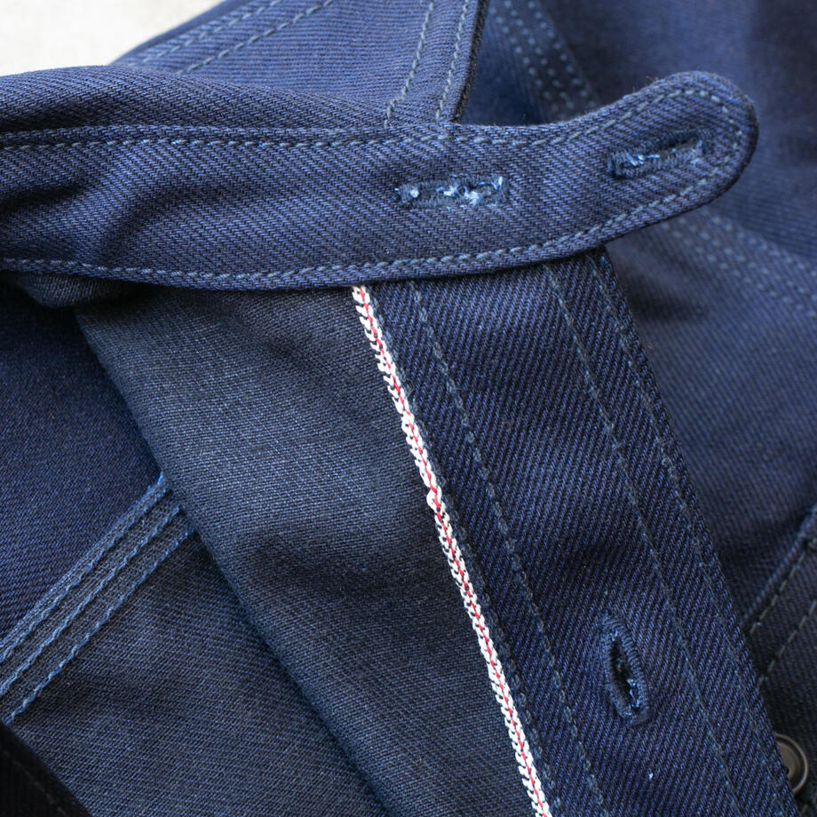 gustin #186 vidalia indigo x black workshirt