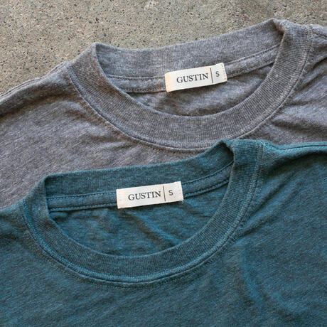 gustin heather t-shirt 2 pack (heather grey, sea blue)