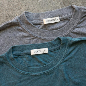 gustin heather t-shirt 2 pack (heather grey, sea blue)