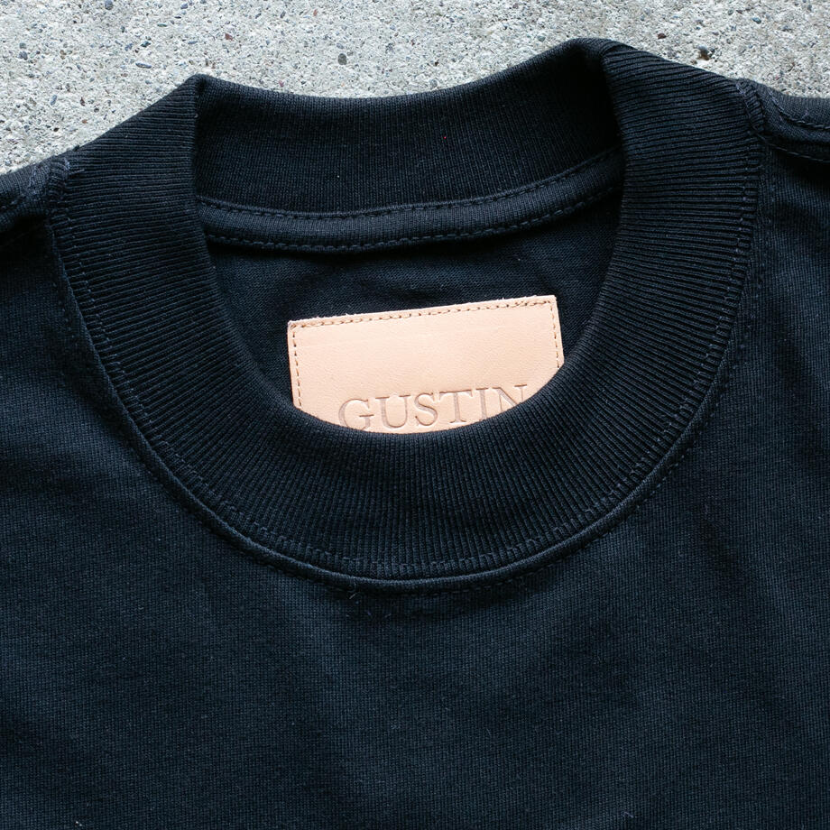 gustin vintage heavyweight box t-shirt 2 pack - black