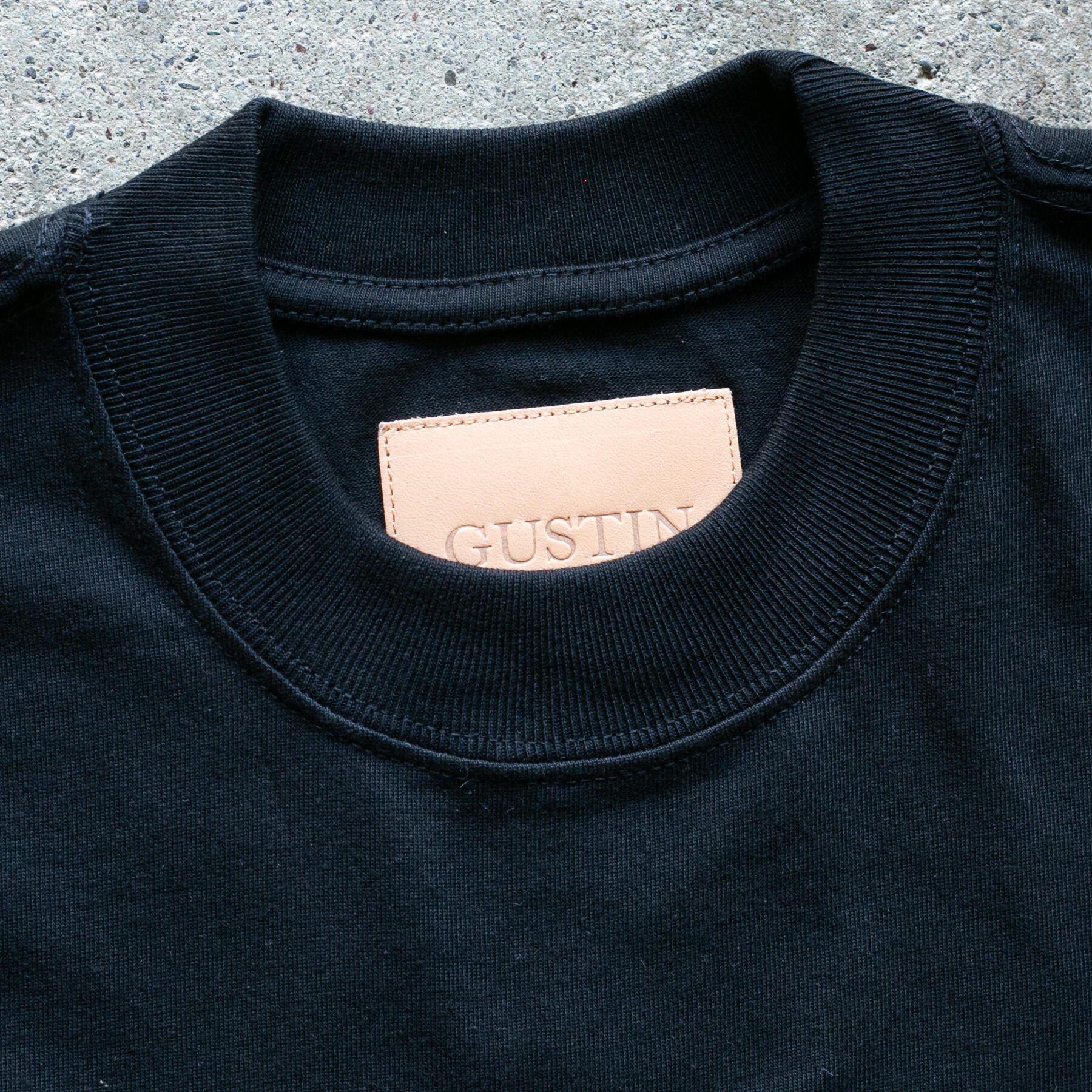 gustin vintage heavyweight box t-shirt 2 pack - black