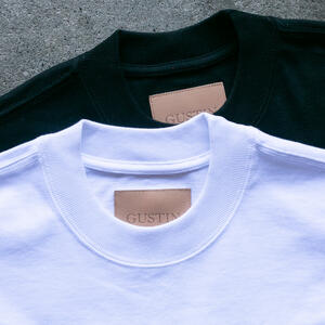 gustin vintage heavyweight box t-shirt 2 pack - white & black