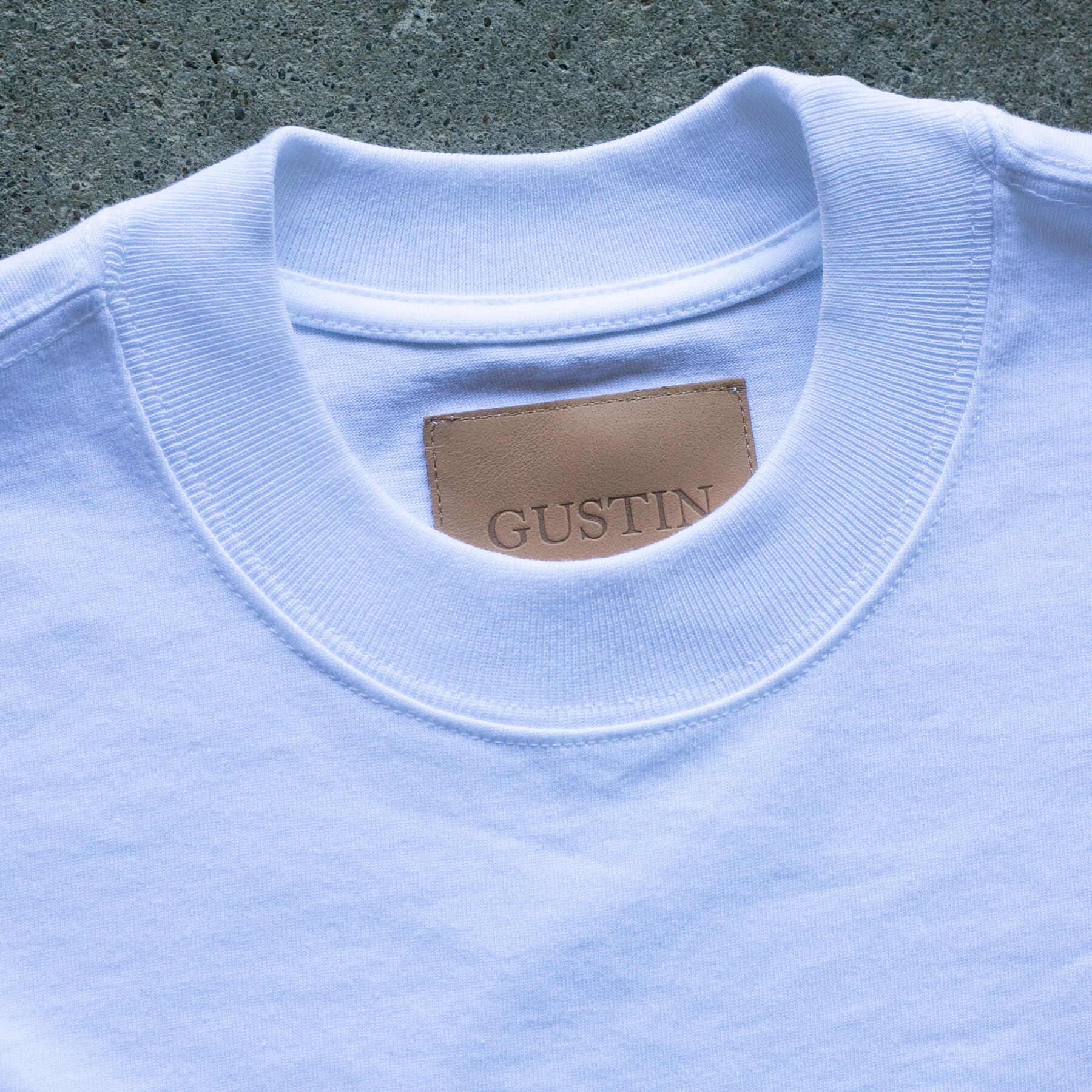 gustin vintage heavyweight box t-shirt 2 pack - white & black