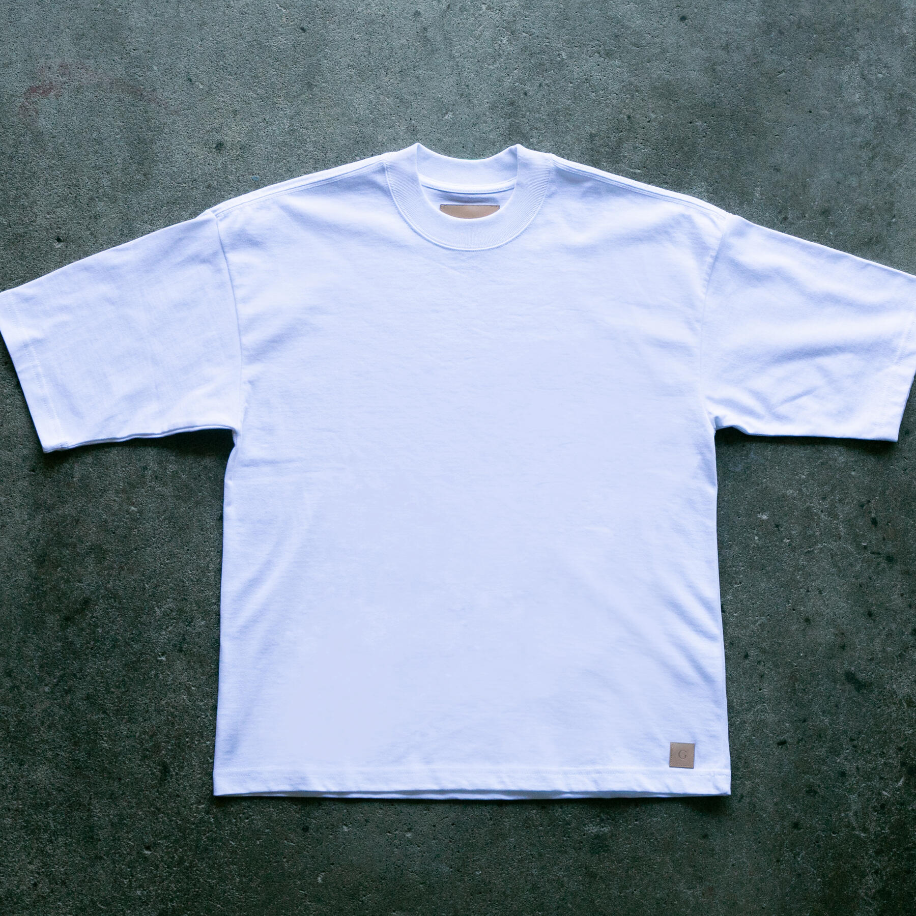 gustin vintage heavyweight box t-shirt 2 pack - white & black