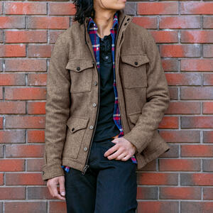 gustin oak wool field jacket