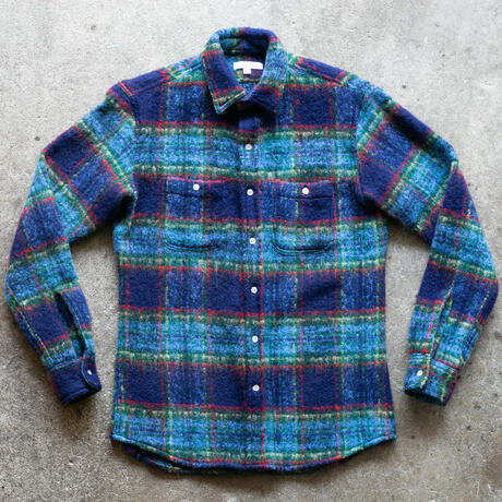 gustin #1306 shaggy gauze shirt - ocean