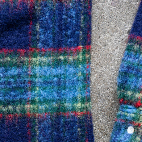 gustin #1306 shaggy gauze shirt - ocean