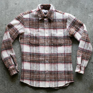 gustin #1307 shaggy gauze shirt - wood