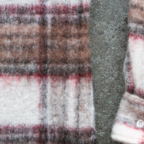 gustin #1307 shaggy gauze shirt - wood