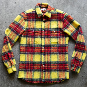gustin #1309 shaggy gauze shirt - canary