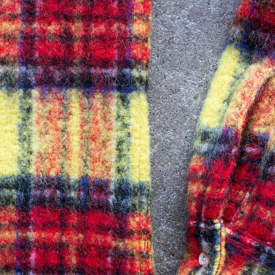 gustin #1309 shaggy gauze shirt - canary