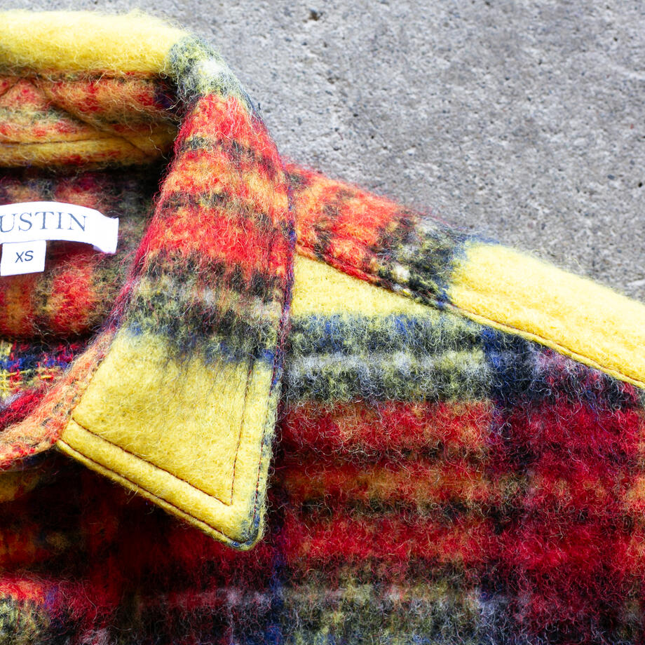 gustin #1309 shaggy gauze shirt - canary