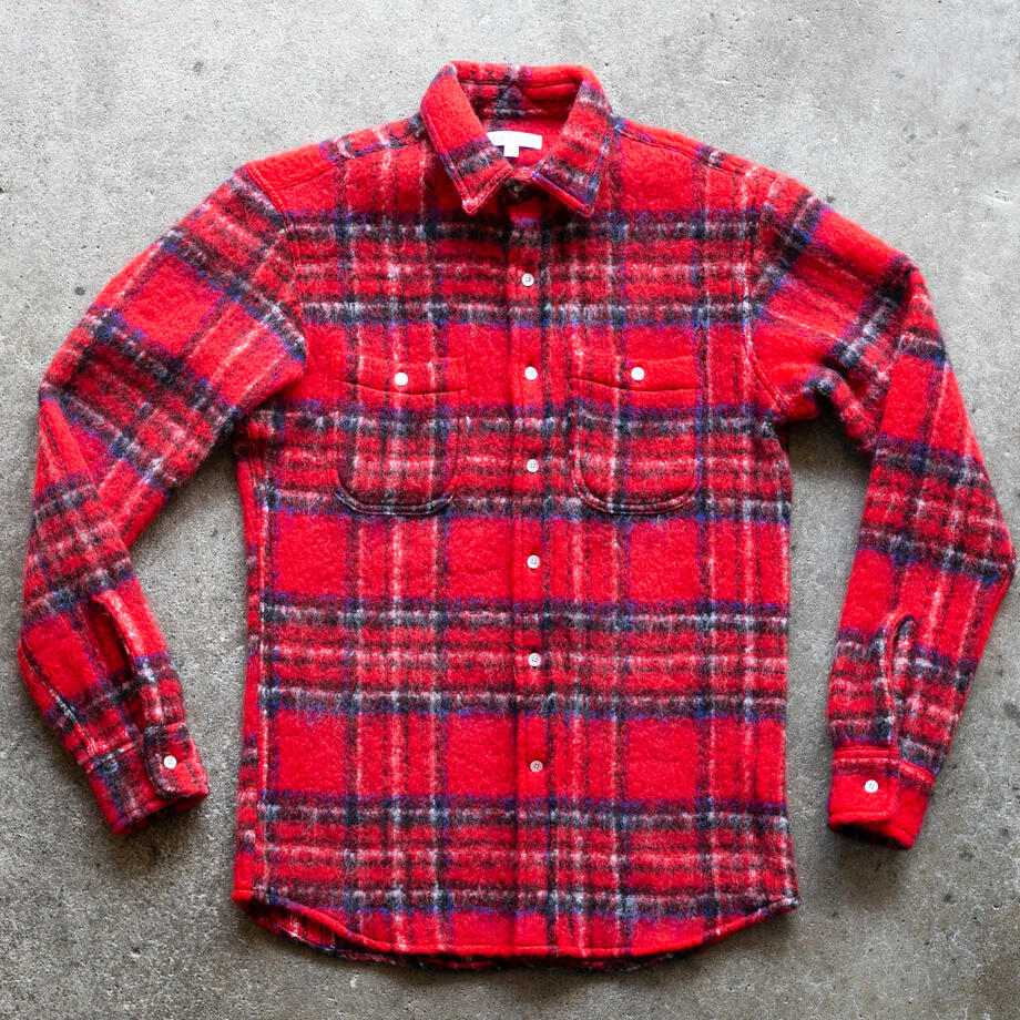 gustin #1310 shaggy gauze shirt - fire