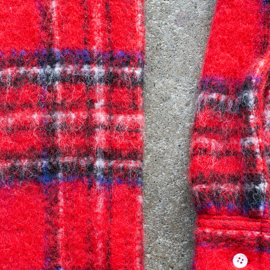 gustin #1310 shaggy gauze shirt - fire