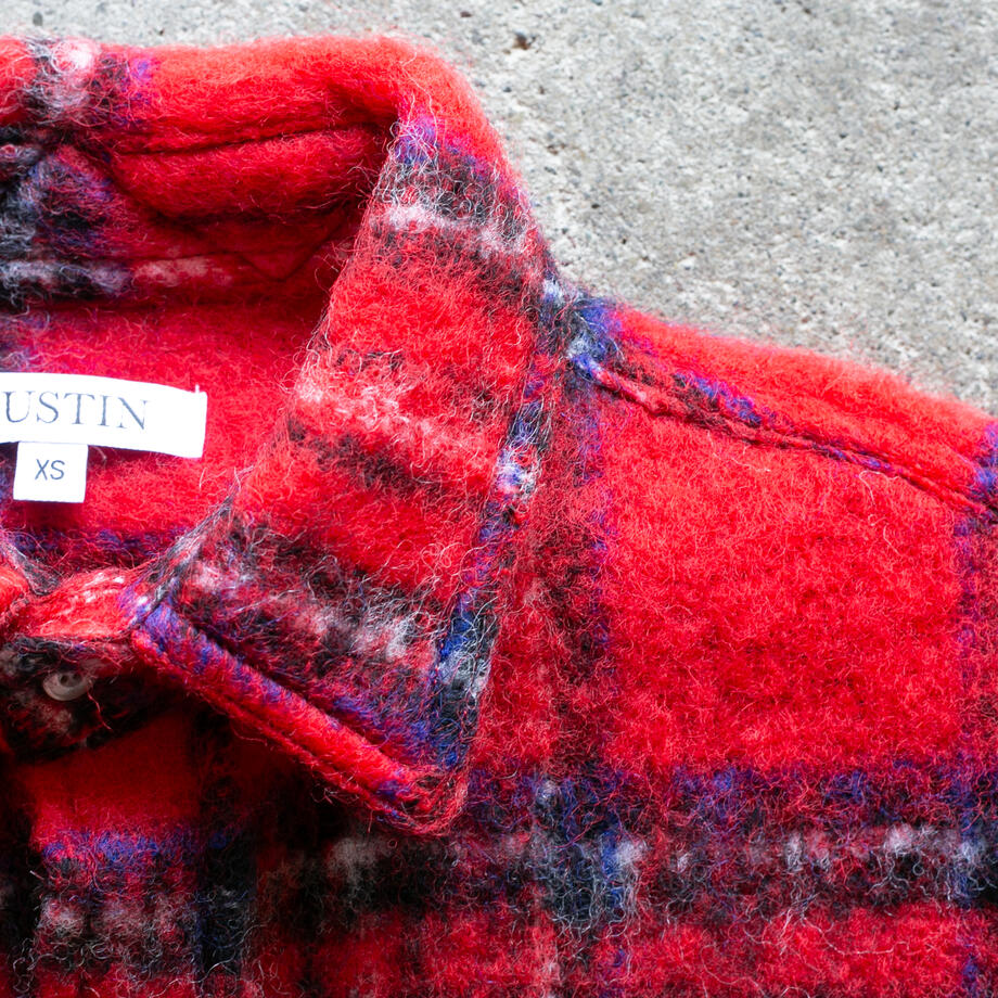 gustin #1310 shaggy gauze shirt - fire