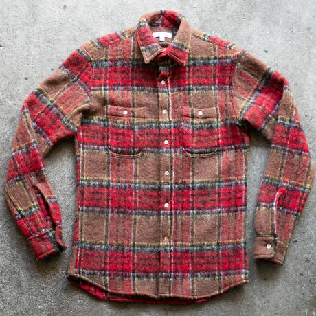 gustin #1311 shaggy gauze shirt - rust